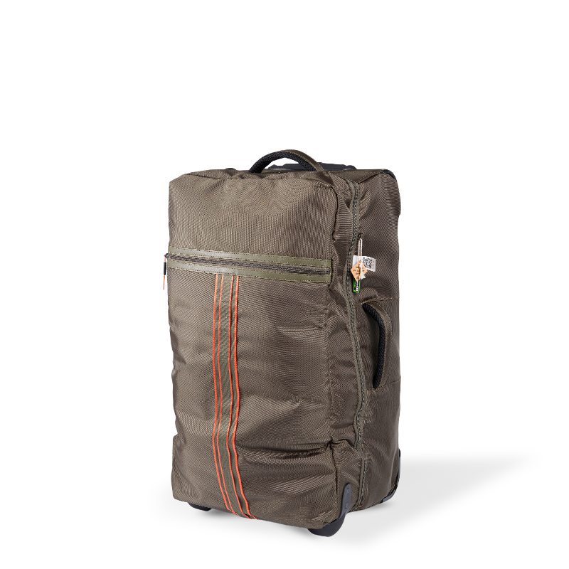 Ang Olive Green Hard-Shell Medium ay naka-check ng bagahe
